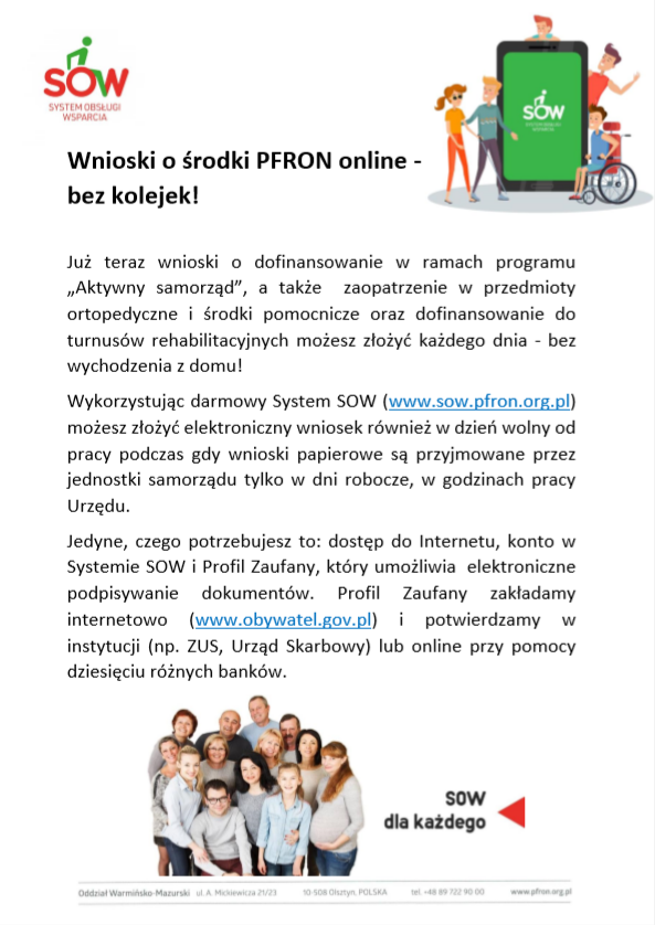 Portal informacyjny Systemu Obsługi Wsparcia finansowanego ze środków PFRON
